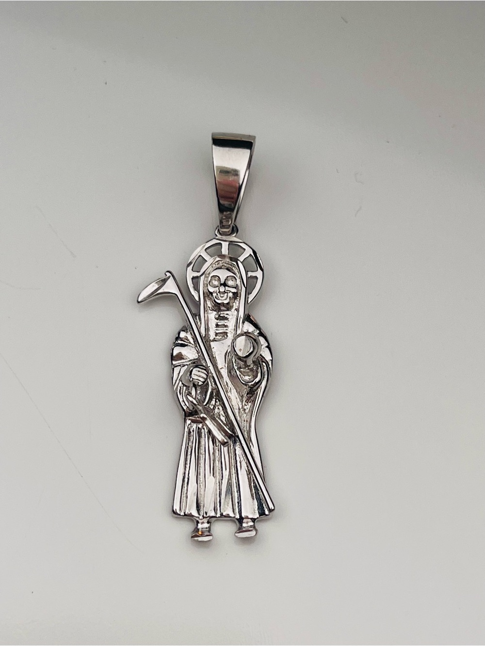 Sterling silver muerte pendant 925